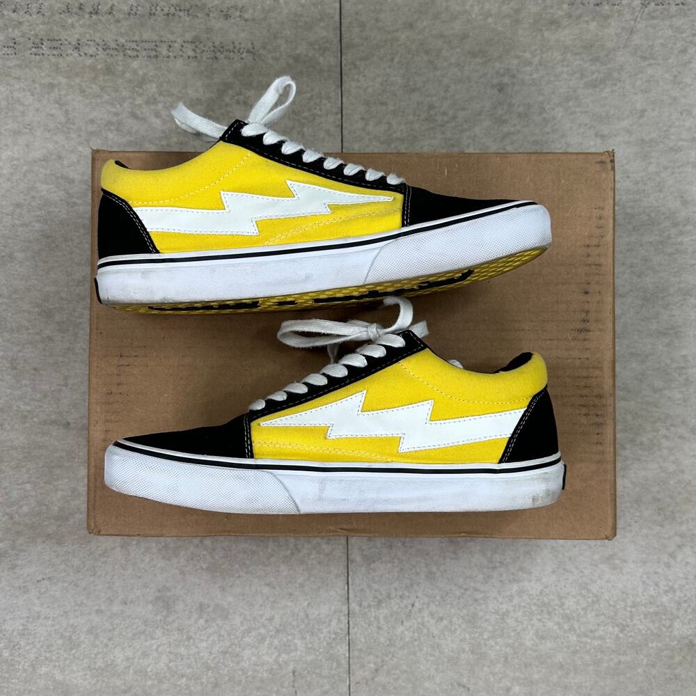 Vintage Y2K Revenge Storm Shoes Mens 10 Yellow Black Australia Exclusive Low Top - Picture 3 of 8